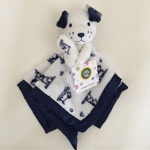 NEW Baby Lovey Puppy Blue White Soft Baby Toy | Little Me